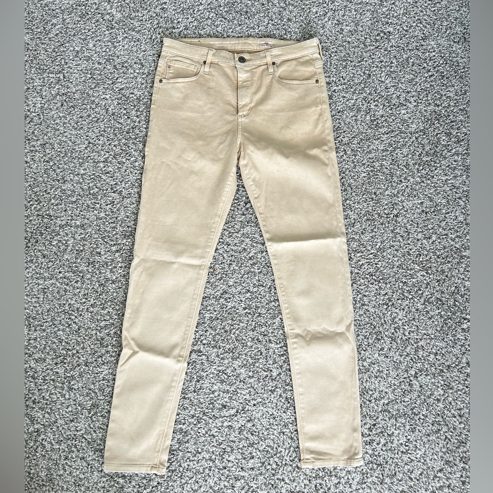 AG Adriano Goldschmied Women's Skinny Jeans in Tan Size 28R